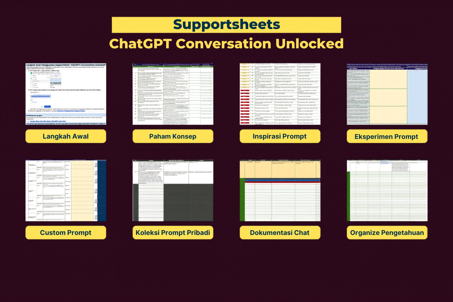 Preview tampilan materi - halaman personalisasi