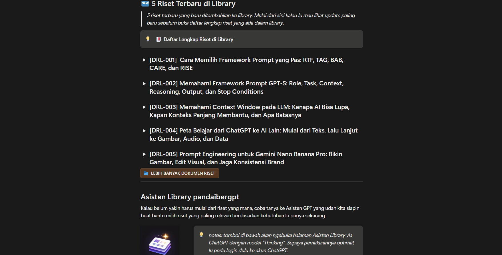 Tampilan Notion A Researc